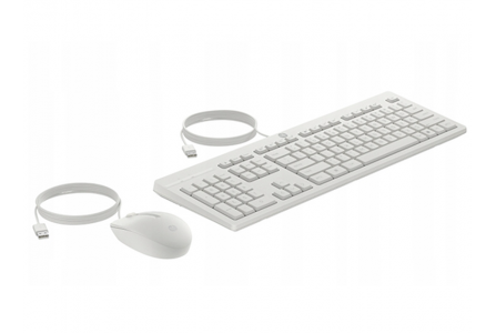 Tipkovnica in miška USB HP 225 Combo bela