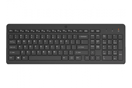 Tipkovnica brezžična HP 220 2,4 GHz črna