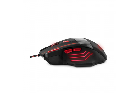 ESPERANZA žična gaming miška 7D optična MX201 WOLF rdeča
