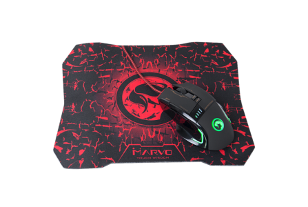 USB miška Gaming MARVO G909L + G1 podloga
