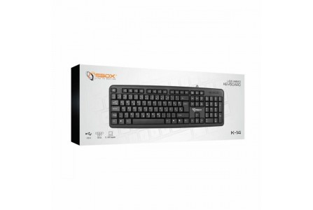 USB tipkovnica SBOX K-14 črna SLO