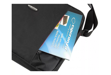 Torba za prenosnik 39,6 cm (15,6″) Esperanza SALERNO Toploader črno/rdeča