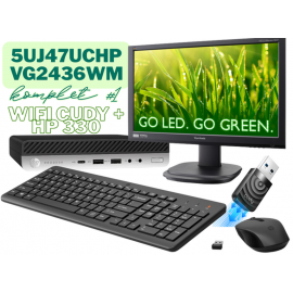 Komplet računalnik HP ProDesk 600 G4 DM Demo + monitor VG2436WM 60 cm (24″) FHD LED + USB Wi