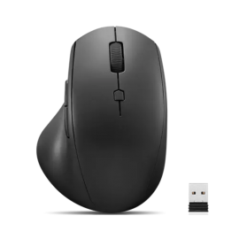 Miška brezžična Lenovo 600, ergonomska, črna