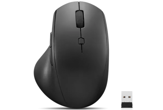 Miška brezžična Lenovo 600, ergonomska, črna
