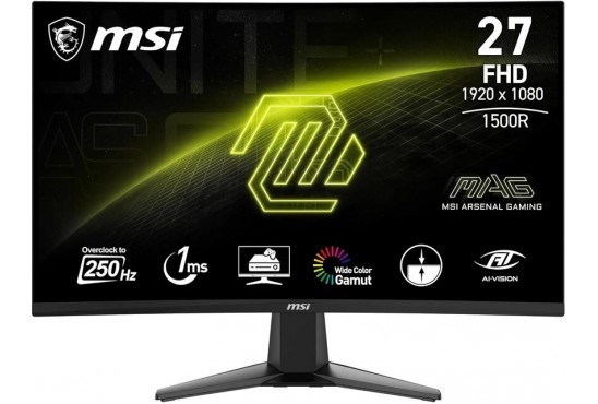 Monitor MSI MAG 27C6X 68,6 cm (27″) FHD VA LED 240 Hz ukrivljen