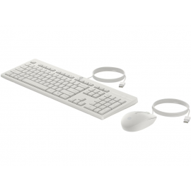 Tipkovnica in miška USB HP 225 Combo bela