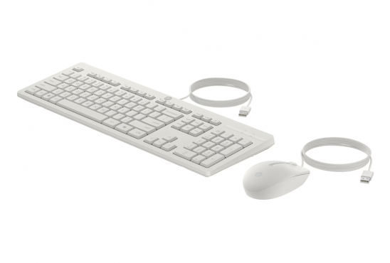Tipkovnica in miška USB HP 225 Combo bela