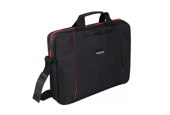 Torba za prenosnik 39,6 cm (15,6″) Esperanza SALERNO Toploader črno/rdeča