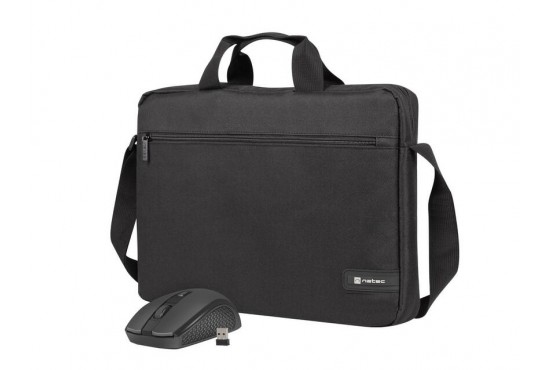Torba za prenosnik  39,6 cm (15,6″) NATEC Wallaroo NTO-2051 + miška