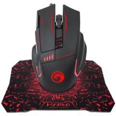 USB miška Gaming MARVO G909L + G1 podloga