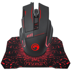 USB miška Gaming MARVO G909L + G1 podloga